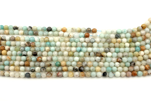 Amazonite Gemstone Beads, 6mm, Faceted